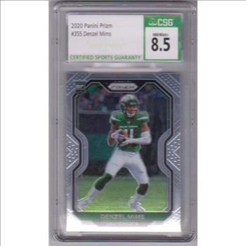 Rookie Graded CSG NM/Mint+ 8.5 - Denzel Mims 2020 Panini Prizm #355 Card