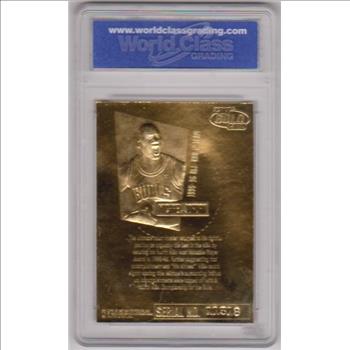 Graded Gem Mint 10 - Michael Jordan 1996-97 Fleer Ultra Court Masters Feel The Game 23 Kt Gold Card