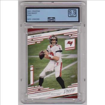 Graded MPE Mint+ 9.5 - Tom Brady 2021 Panini Prestige #184 Card