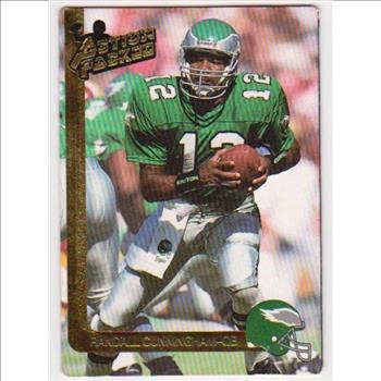 Signed - RANDALL CUNNINGHAM 1991 Action Packed Prototype - All-Pro Autograph