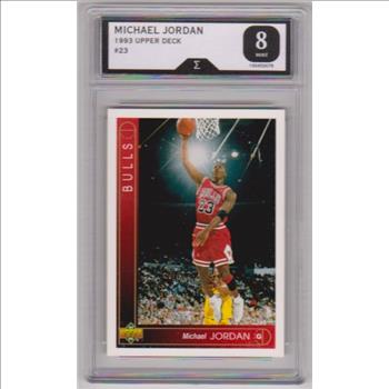 Graded Sigma Mint 8 - Michael Jordan 1993-94 Upper Deck #23 Card