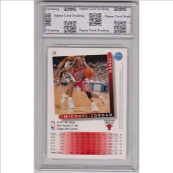 Graded Sigma Mint 8 - Michael Jordan 1993-94 Upper Deck #23 Card