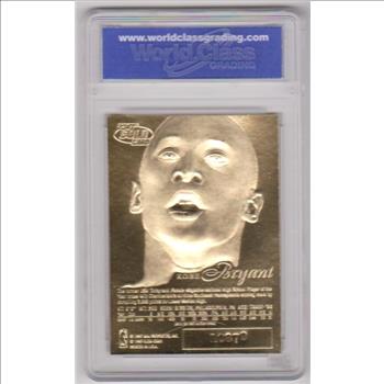 Rookie Graded Gem Mint 10 - Kobe Bryant 1996-97 Flair Showcase Legacy 23 Kt Gold Card