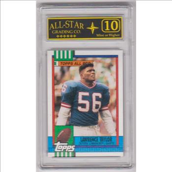Graded 10 - Lawrence Taylor 1990 Topps #52 Card