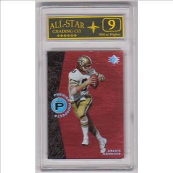 Graded 9 - Archie Manning 2008 SP Rookie Edition #386 Card