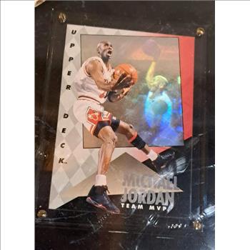 Sealed - Michael Jordan 1993-94 Upper Deck Team MVP Hologram On Plaque - 3-Time NBA MVP
