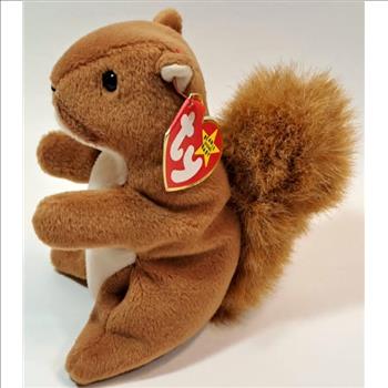 1996 Ty Beanie Baby NUTS THE SQUIRREL - With Original Tags