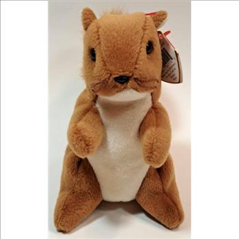 1996 Ty Beanie Baby NUTS THE SQUIRREL - With Original Tags