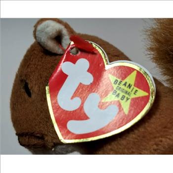 1996 Ty Beanie Baby NUTS THE SQUIRREL - With Original Tags