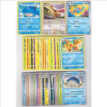 50 Different Pokemon Trading Cards w/ Squirtle + More