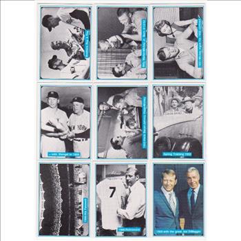 9 Different Mickey Mantle 1982 ASA The Mickey Mantle Story Cards