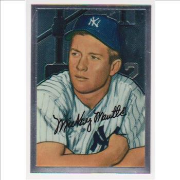 Mickey Mantle 1952 Bowman #20 Commemorative Insert Card
