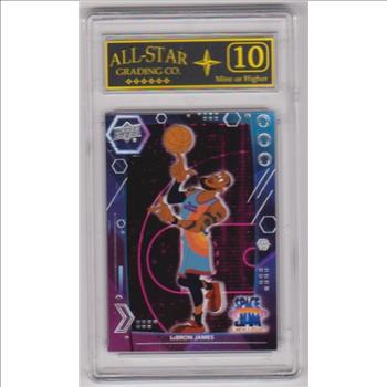 Graded 10 - Lebron James 2021 Upper Deck Space Jam A New Legacy #1 Card