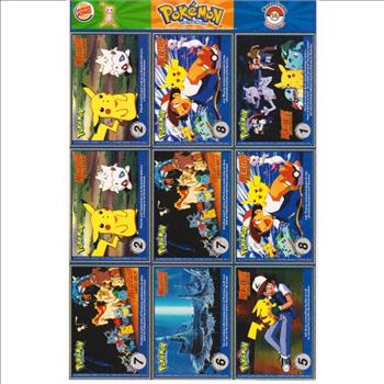 1999 Pokemon Master Trainer Collector Set Uncut 9 Card Uncut #14 Sheet