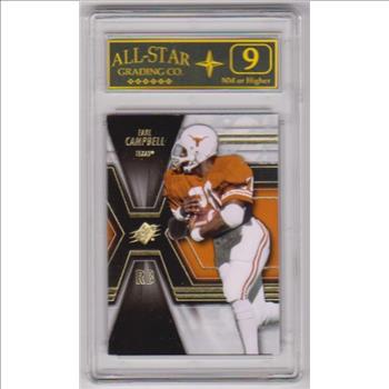 Graded 9 - Earl Campbell 2014 SPx #33 Card