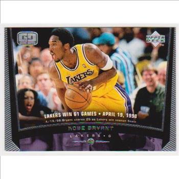 Kobe Bryant 1998-99 Upper Deck Game Dated #75 Card