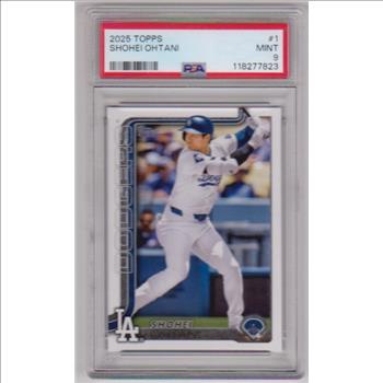 Graded PSA Mint 9 - Shohei Ohtani 2025 Topps #1 Card