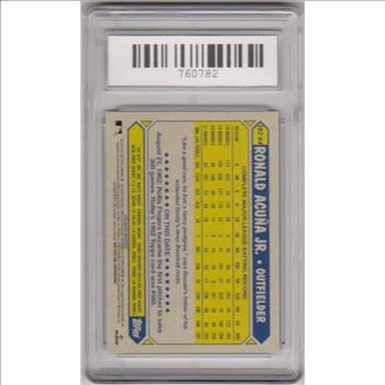 Graded Mint 9 - Ronald Acuna, Jr. 2022 Topps 35th Anniversary #T87-64 Insert Card
