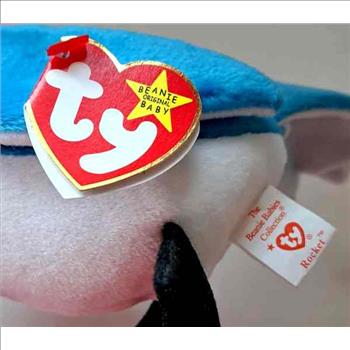 1998 Ty Beanie Baby Rocket The Blue Jay - New With Tags