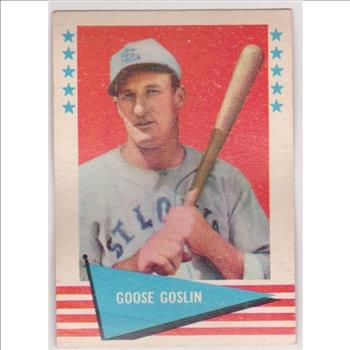 1961 Fleer Goose Goslin #35 Card - HOF'er
