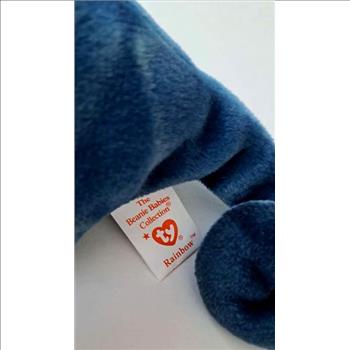 1997 Ty Beanie Baby Iggy The Iguana - With Rainbow Error Tags