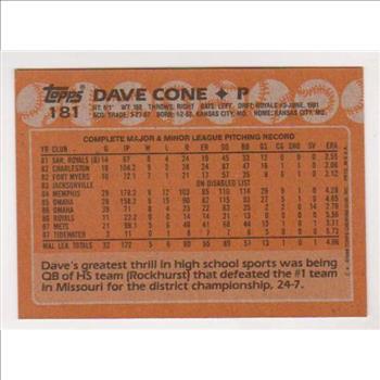 Error Card - Barry Bonds 1988 Topps Wrong Back - RARE CARD