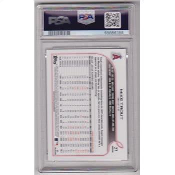 Graded PSA Mint 9 - Mike Trout 2022 Topps #27 Card