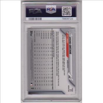 Graded PSA NM-MT 8 - Shohei Ohtani 2020 Topps Chrome Sepia Refractor #21 Insert Card