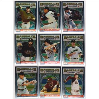 9 Different 1993 Topps Finest Cards w/ Alan Trammell + More