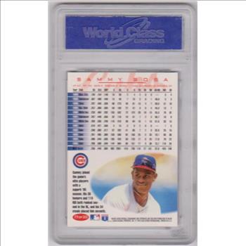 Graded Gem Mint 10 - Sammy Sosa 1996 Fleer Chicago Cubs Team Set #17 Card