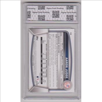 Graded Sigma Mint+ 9.5 - Aaron Judge 2023 Bowman #59 Card