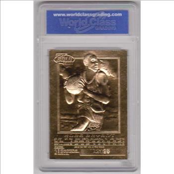 Rookie Graded Gem Mint 10 - Kobe Bryant 1996-97 Skybox EX-2000 Sky Background 23 Kt Gold Card