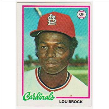 1978 Topps Lou Brock #170 Card - HOF'er