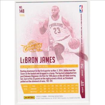 Lebron James 2016-17 Panini Prestige #148 Card