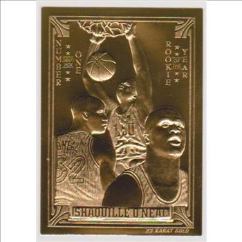 23 kt Gold - Shaquille O'Neal 1994 Classic Gold Card (1/24,900)