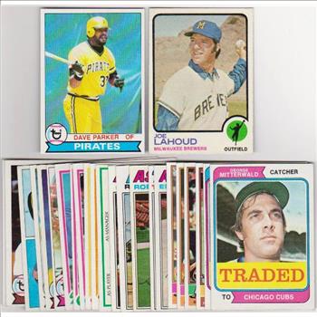 25 Different 1970's Topps Baseball Cards (1973-1979) w/ Dave Parker + More