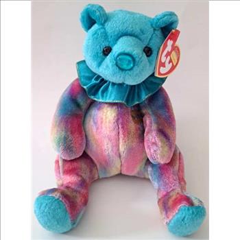 2001 Ty Beanie Baby December The Birthday Bear - With Original Tags