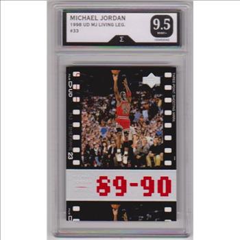 Graded Sigma Mint+ 9.5 - Michael Jordan 1998 Upper Deck Living Legends #33 Card