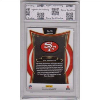 Graded Sigma Mint+ 9.5 - Joe Montana 2024 Panini Select #70 Card