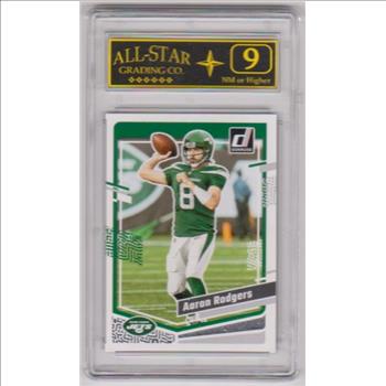 Graded 9 - Aaron Rodgers 2023 Donruss #227 Card