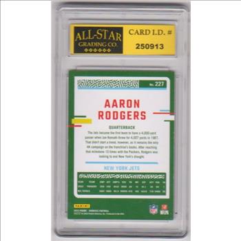 Graded 9 - Aaron Rodgers 2023 Donruss #227 Card