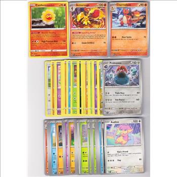 50 Different Pokemon Trading Cards w/ Charmeleon + More