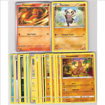 25 Different Pokemon Trading Cards w/ Charmander + More