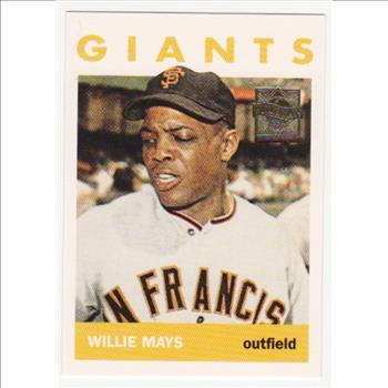 Willie Mays 1964 Topps #150 Commemorative Card - 1997 Topps #18 Insert Card
