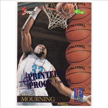 1 Of Only 795 Produced - Alonzo Mourning 1995 Classic 5-Sport Printers Proof #200 Card 