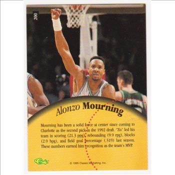 1 Of Only 795 Produced - Alonzo Mourning 1995 Classic 5-Sport Printers Proof #200 Card 
