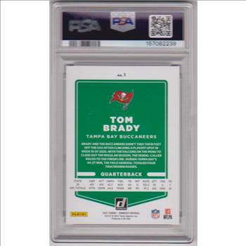 Graded PSA Mint 9 - Tom Brady 2021 Donruss Press Proof Red Parallel #1 Card