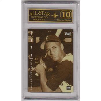 Graded 10 - Roberto Clemente 1994 Upper Deck GM #2 Card