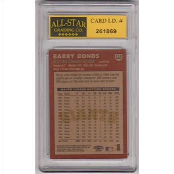Graded 10 - Barry Bonds 2000 Fleer Tradition #335 Card