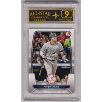 Graded 9 - Aaron Judge 2023 Bowman #59 Card